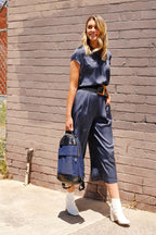 Navy Silky Culotte - SALE
