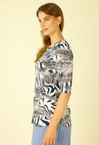 Peach Animal Jersey Pretty Top - SALE