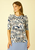 Peach Animal Jersey Pretty Top - SALE