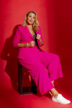 Hot Pink Euro Wide Leg Pant Hot Pink