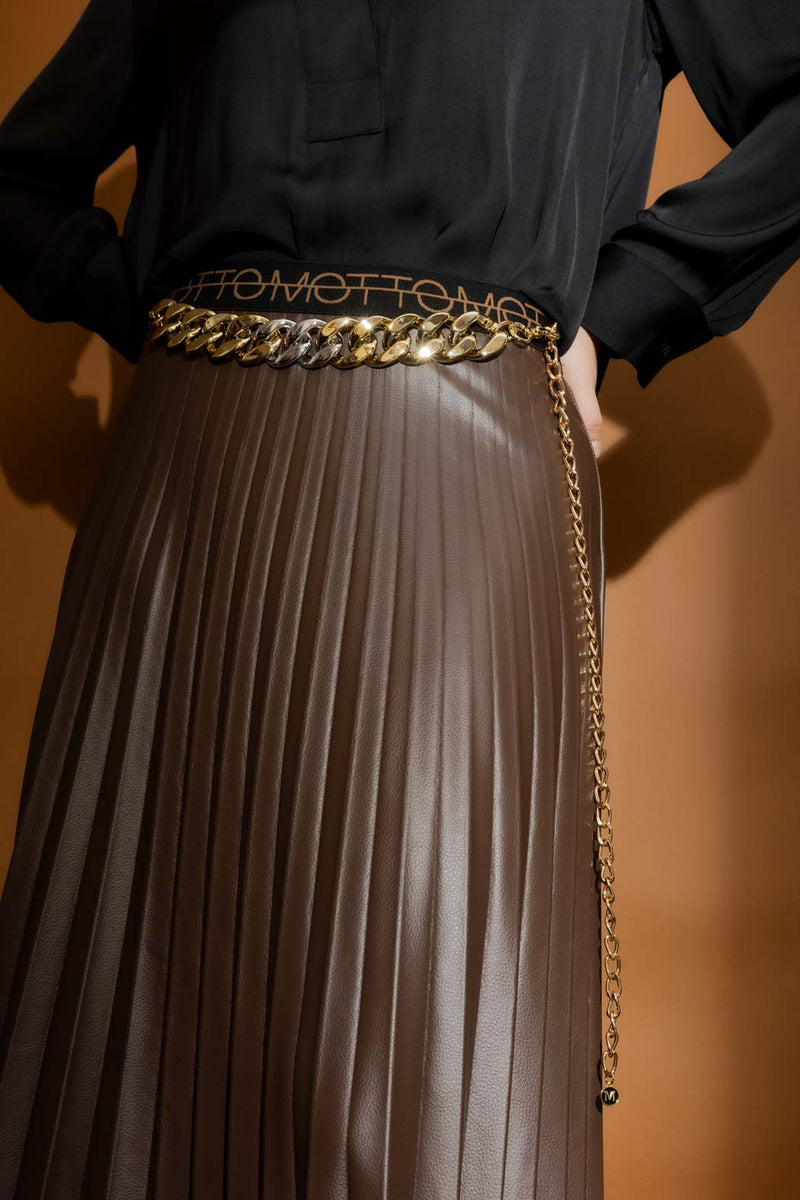 Gold/Silver Resin Chain Belt Gold/Silver O/S