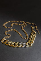 Gold/Silver Resin Chain Belt Gold/Silver O/S
