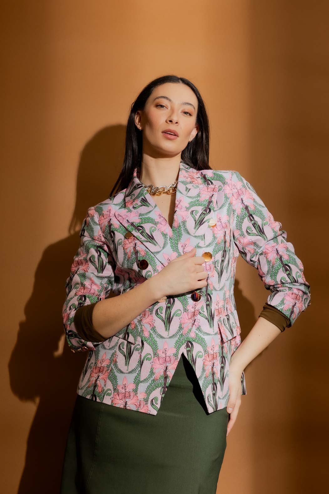 Pink Tapestry Sisca Blazer