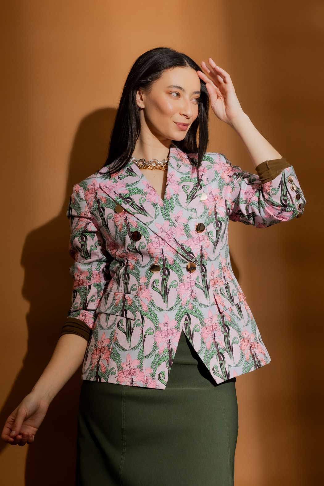 Pink Tapestry Sisca Blazer