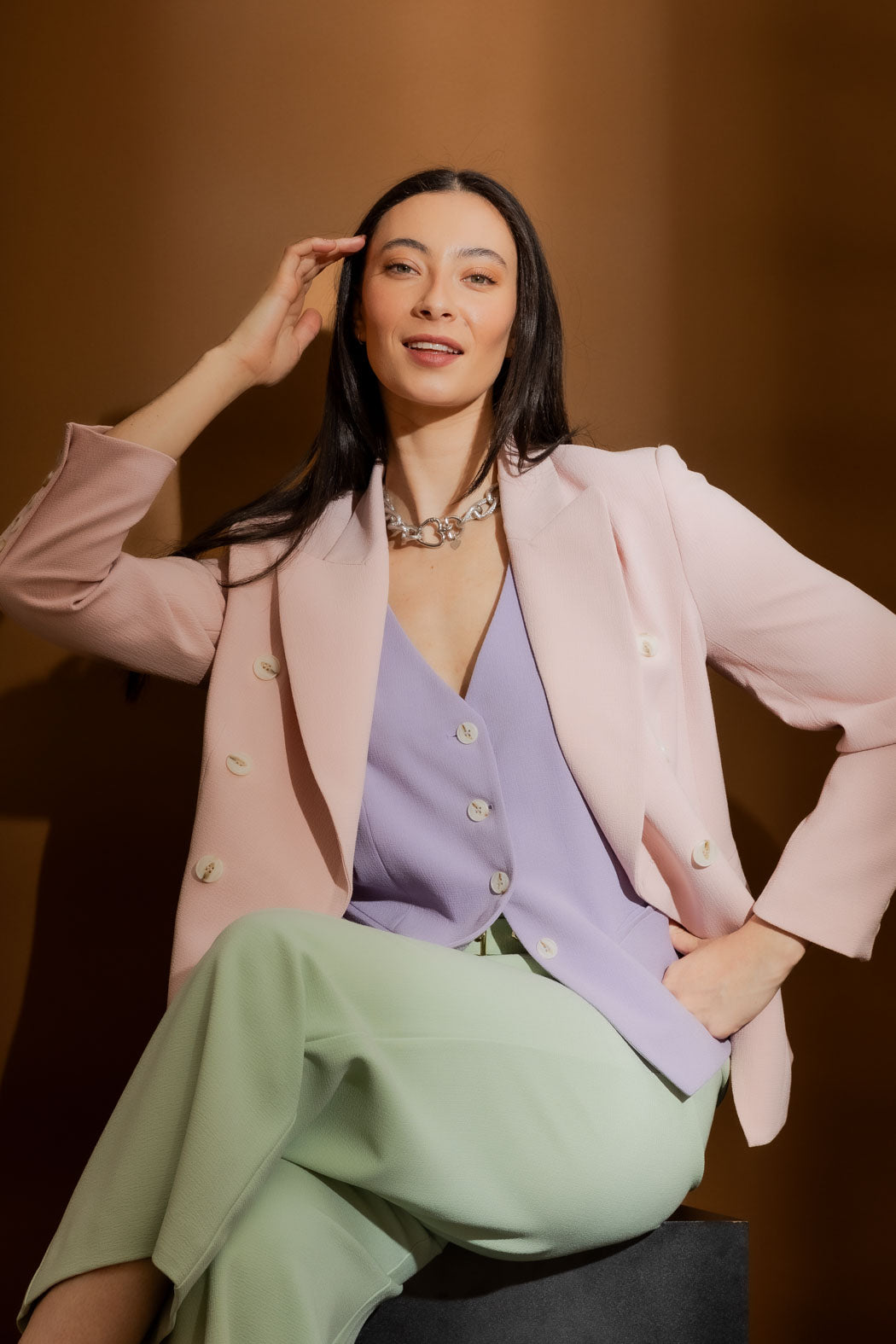 Lilac Arch Tailored Vest