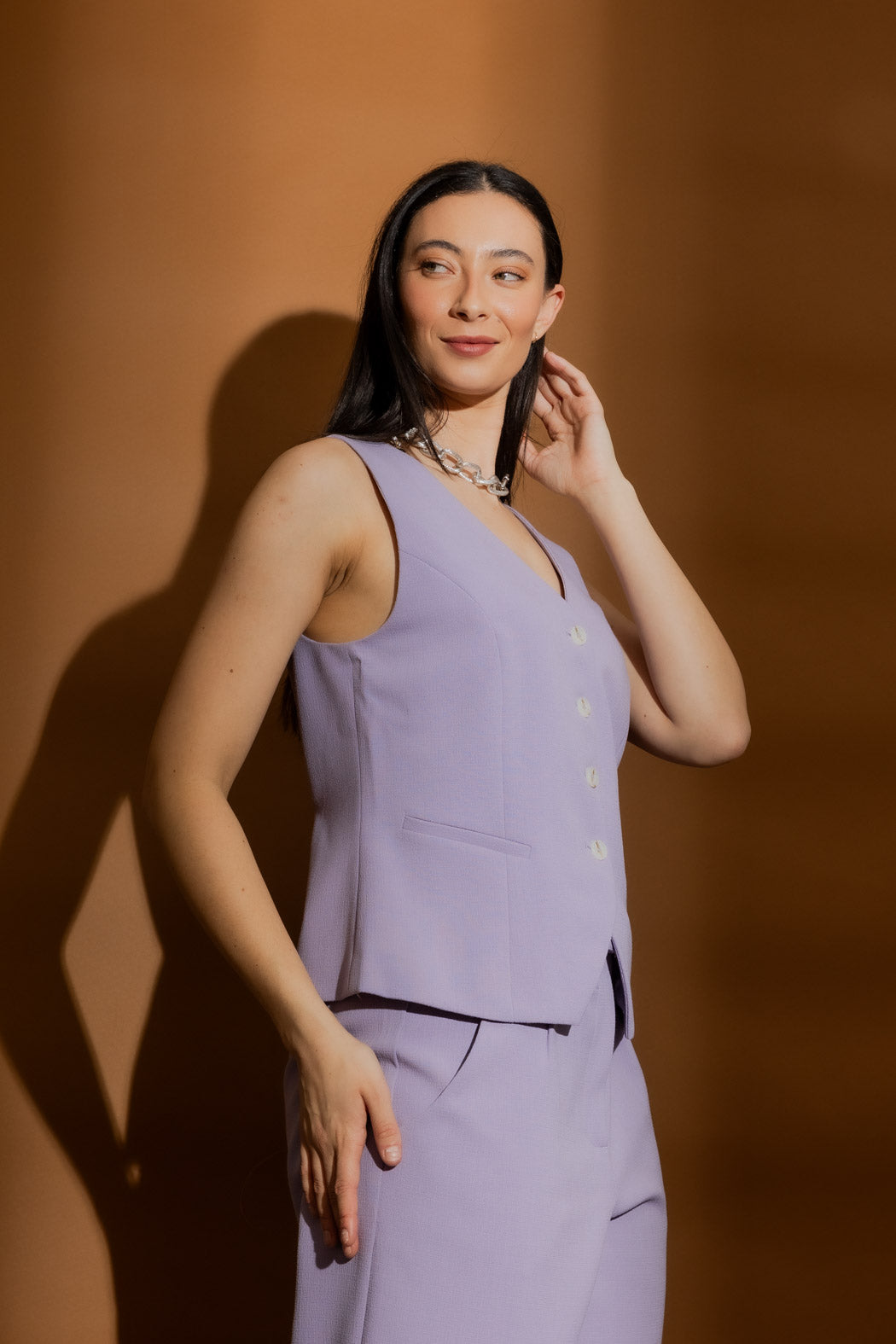 Lilac Arch Tailored Vest