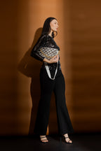 Black and Silver Sequin Crew Top - FINAL SALE
