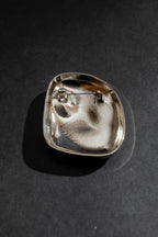 Silver Dome Brooch Silver O/S
