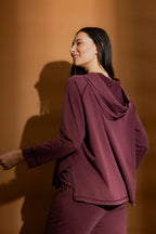 Burgundy Washed Hoodie