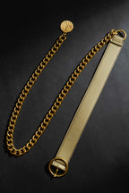 Gold Coin Chain Belt Gold S/M