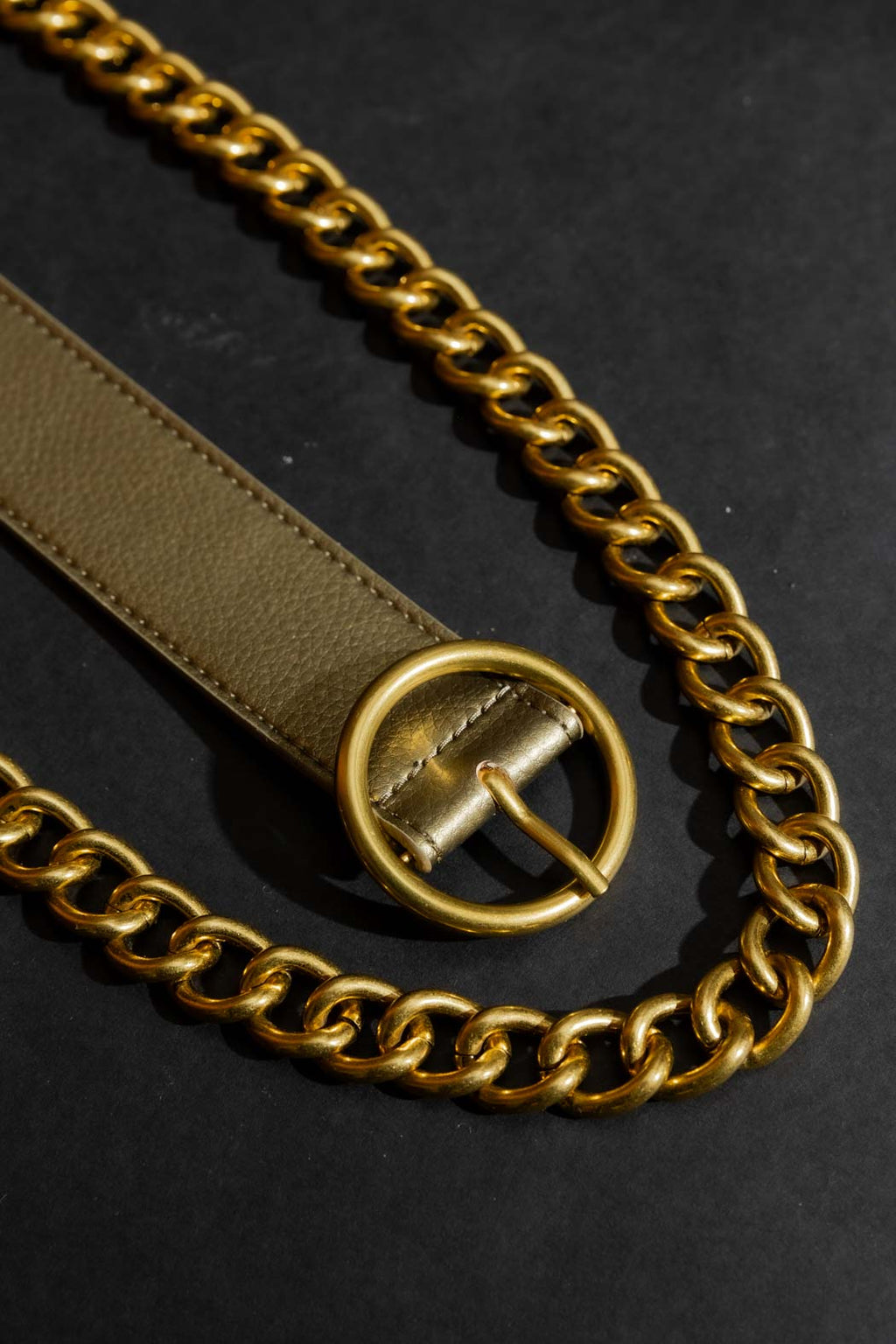 Gold Coin Chain Belt Gold S/M