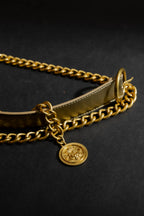 Gold Coin Chain Belt Gold S/M