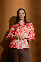 Red/Ivory Cargo Asana Shirt