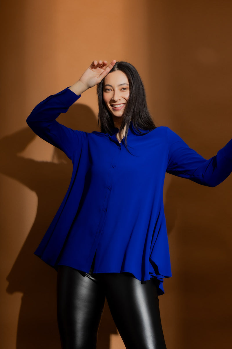 Cobalt Flare Shirt