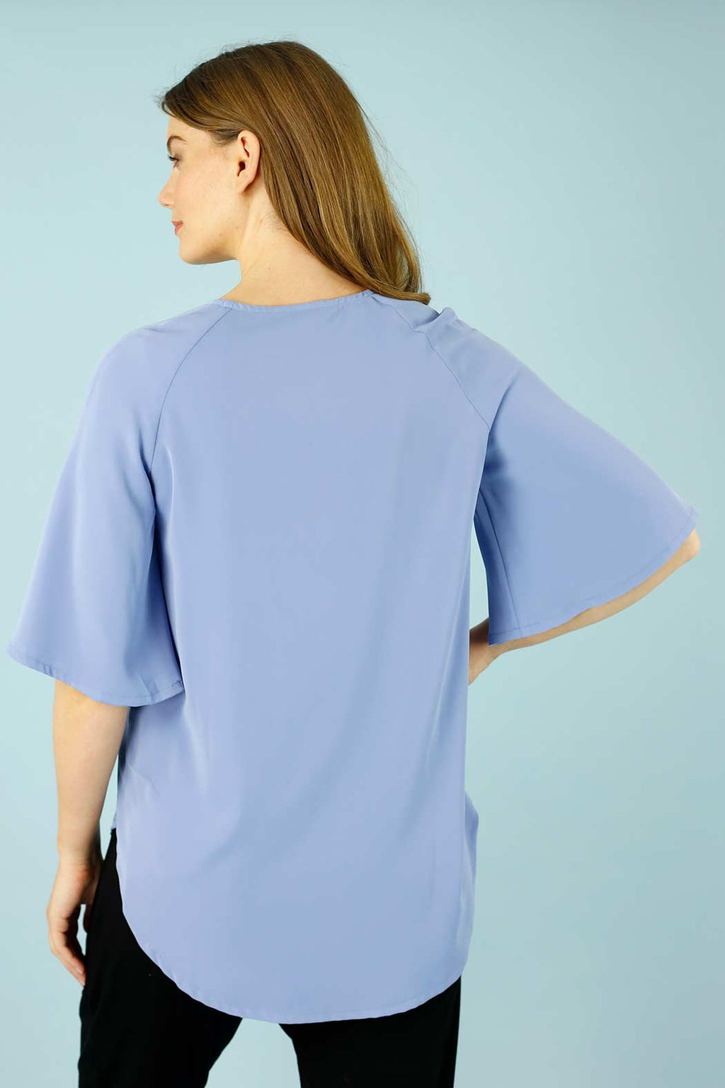 Sky Soft Touch Bell Sleeve Top - SALE