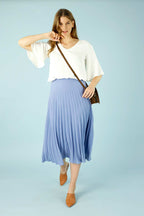 Ivory Soft Touch Bell Sleeve Top - SALE