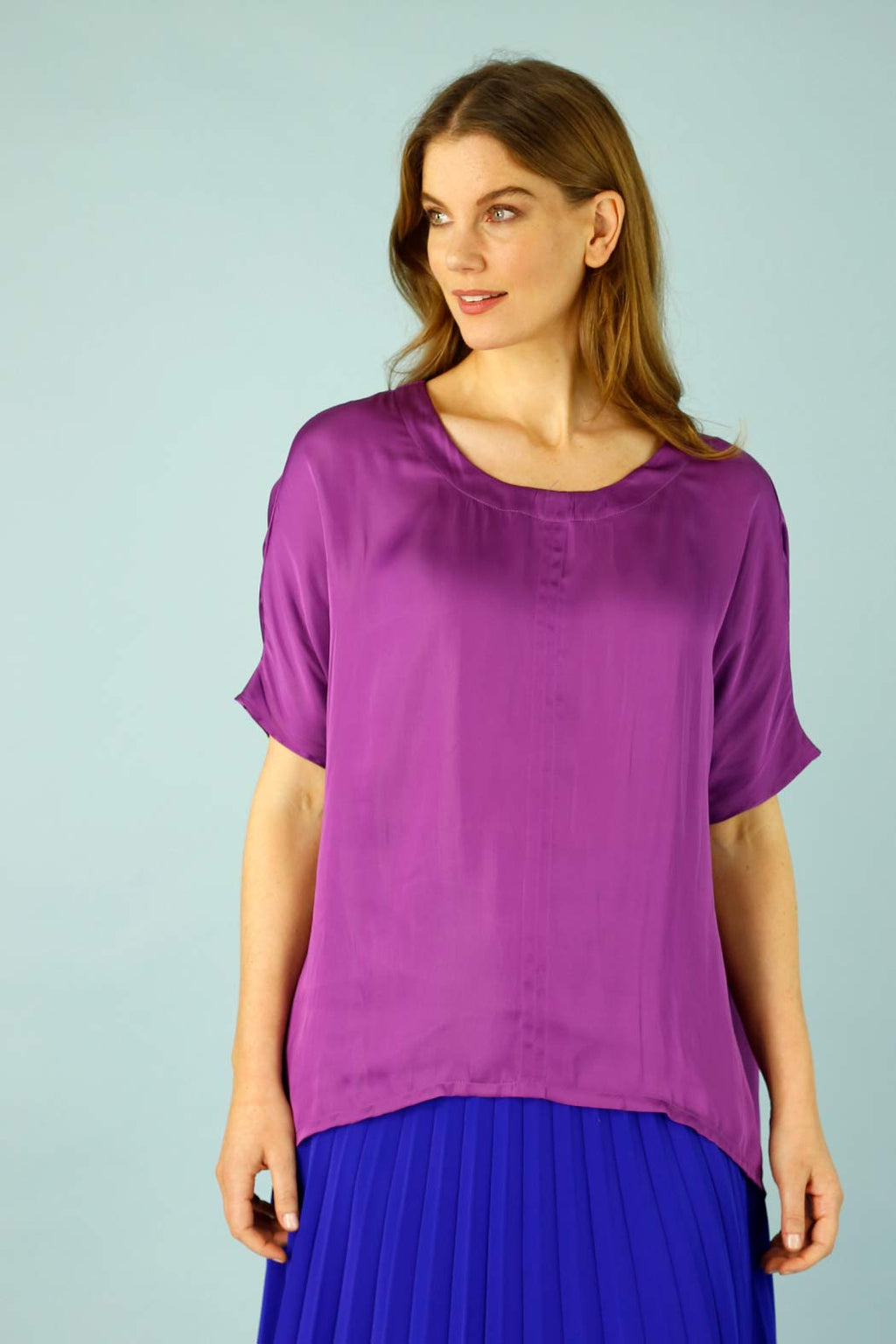 Magenta Silky Tee - SALE