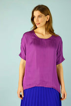 Magenta Silky Tee - SALE