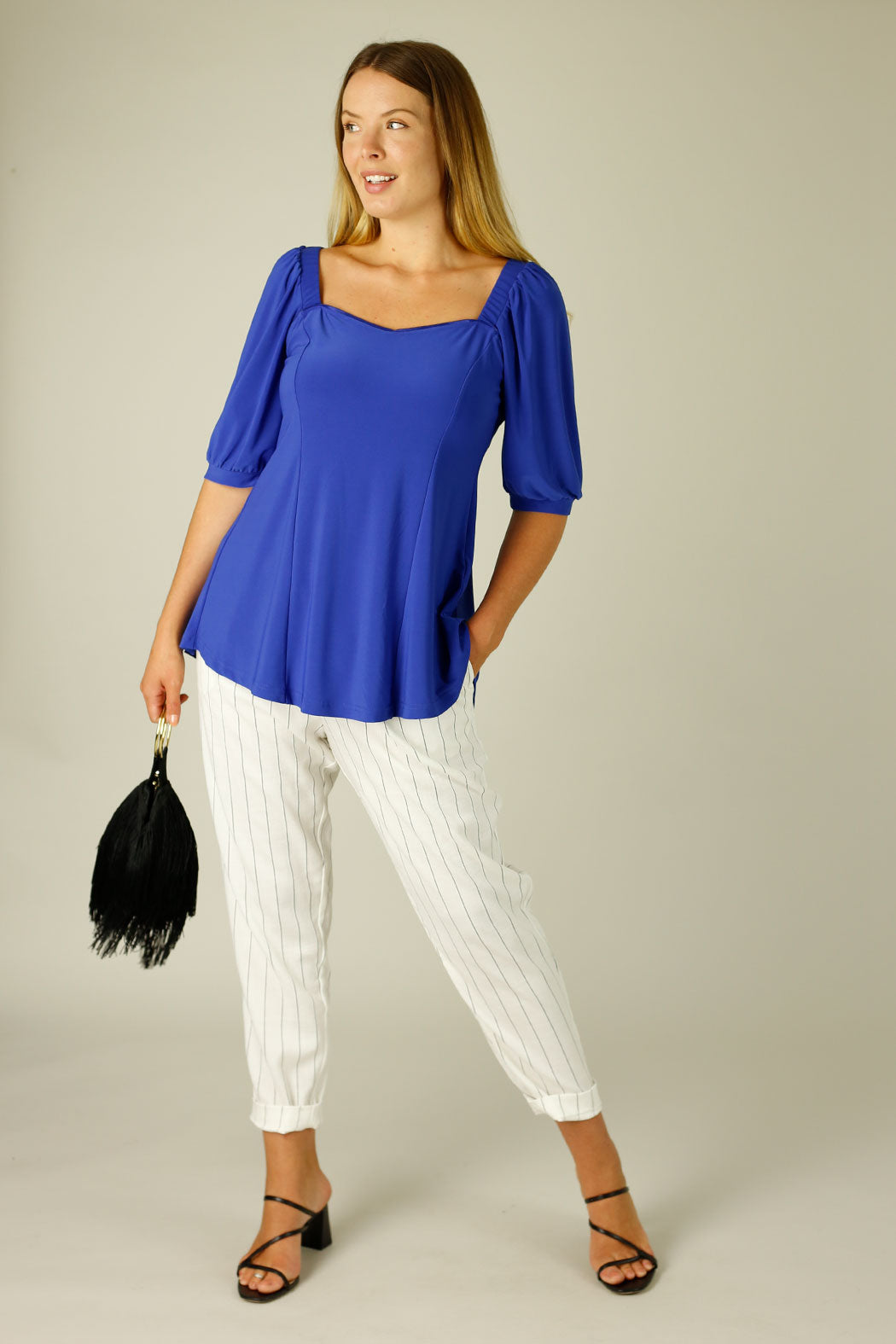 Cobalt Jersey Princess Top - SALE