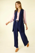 Navy Jersey Pocket Vest - SALE