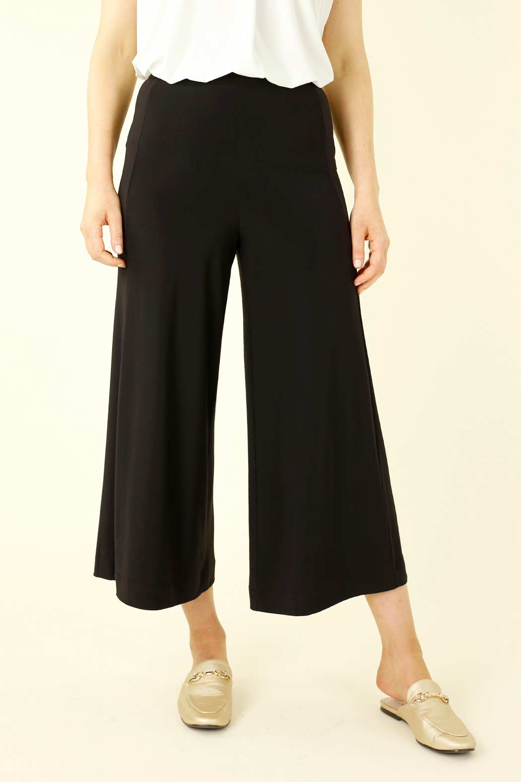 Black Jersey Wide Pant - SALE