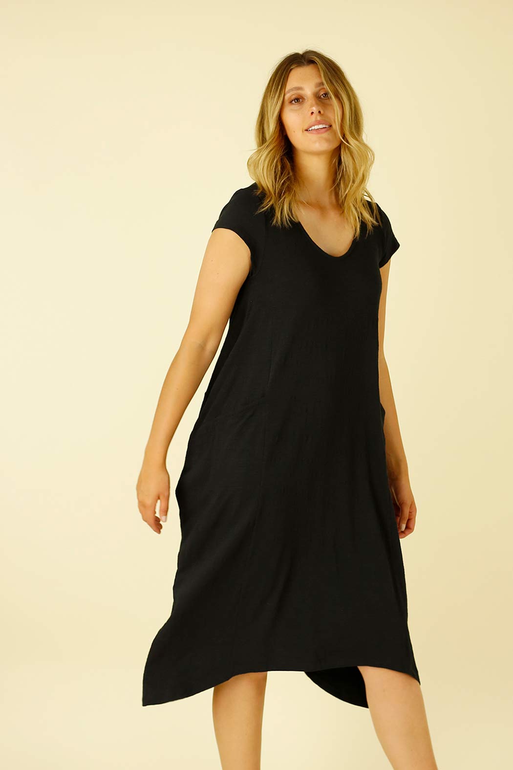Black Drift Cap Emily Dress - SALE