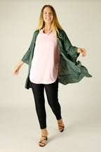 Pink Soft Touch Cowl Tee