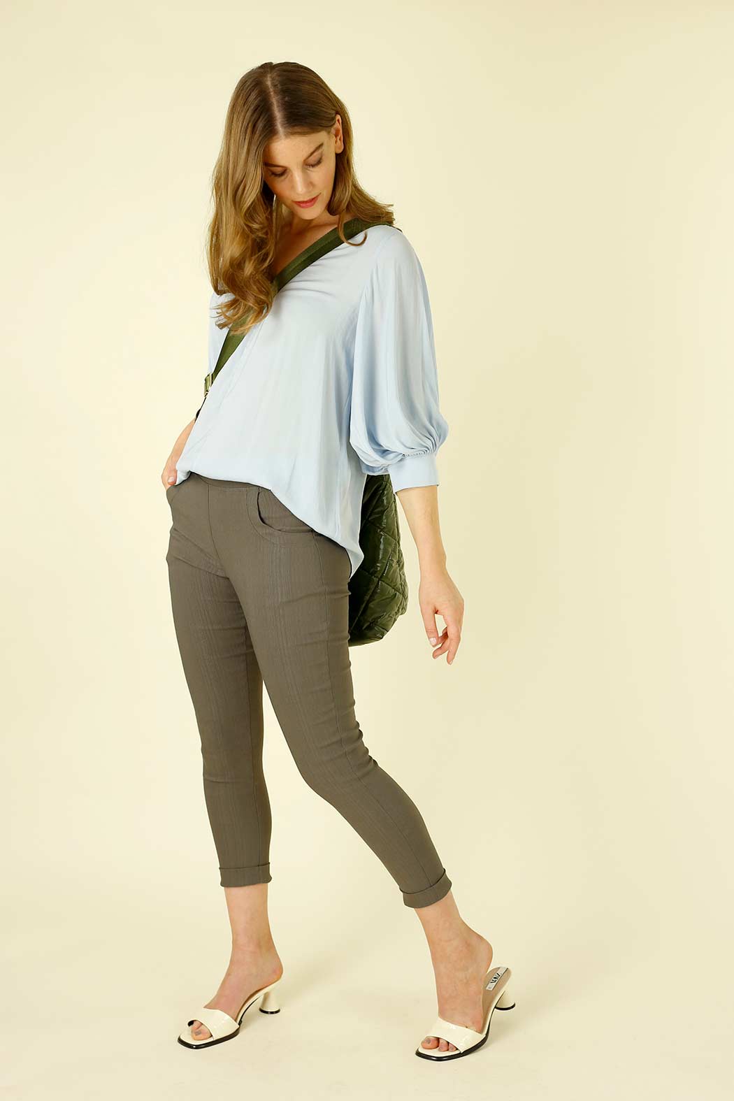 Light Blue Silky Tokyo Top - SALE