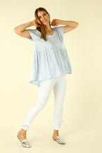 White Slim Ankle Tie Jean - SALE