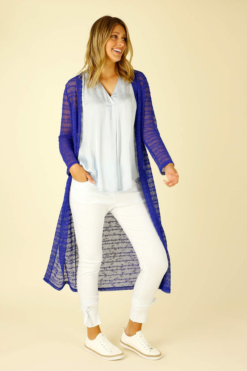 White Slim Ankle Tie Jean - SALE