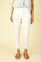 White Slim Pintuck Jean - SALE
