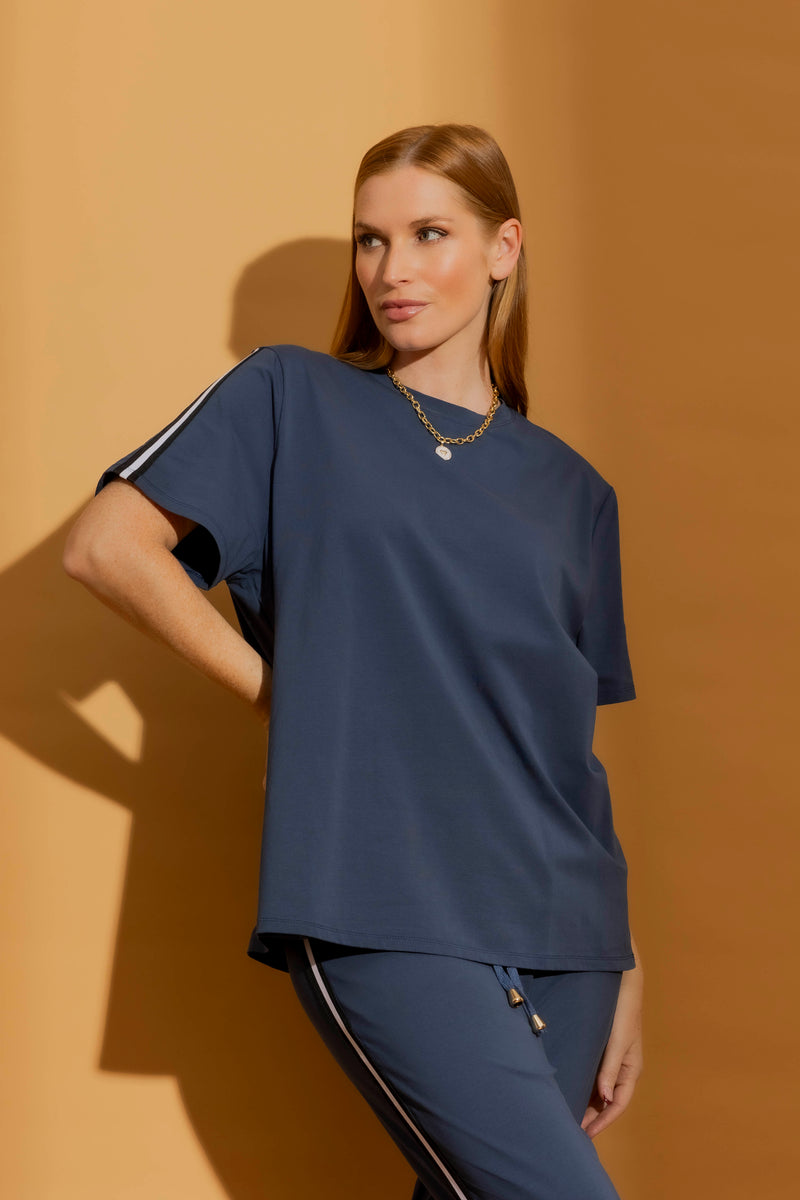 Navy Athleisure T-Shirt Navy S