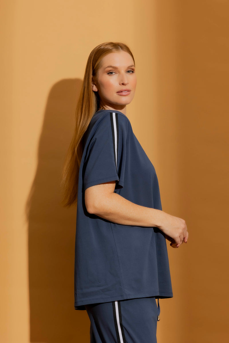 Navy Athleisure T-Shirt Navy S