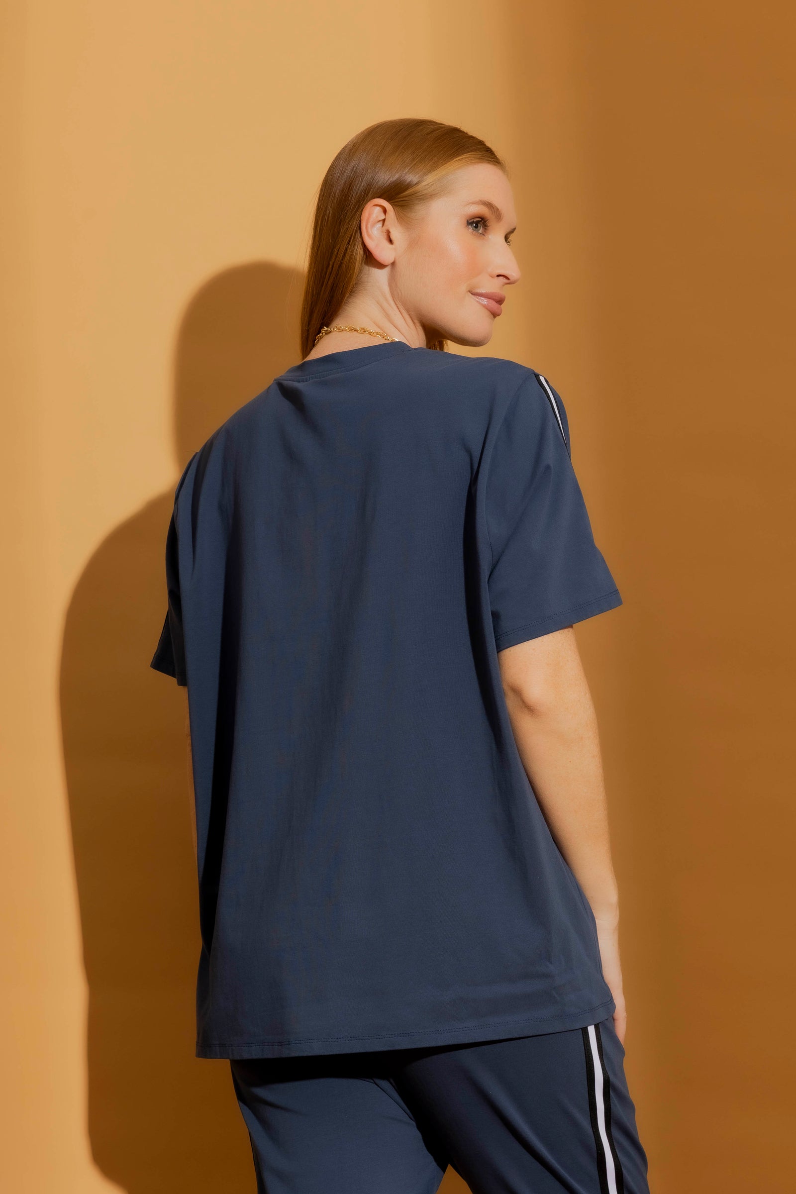Navy Athleisure T-Shirt Navy S