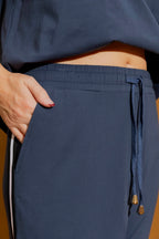 Navy Athleisure Pant