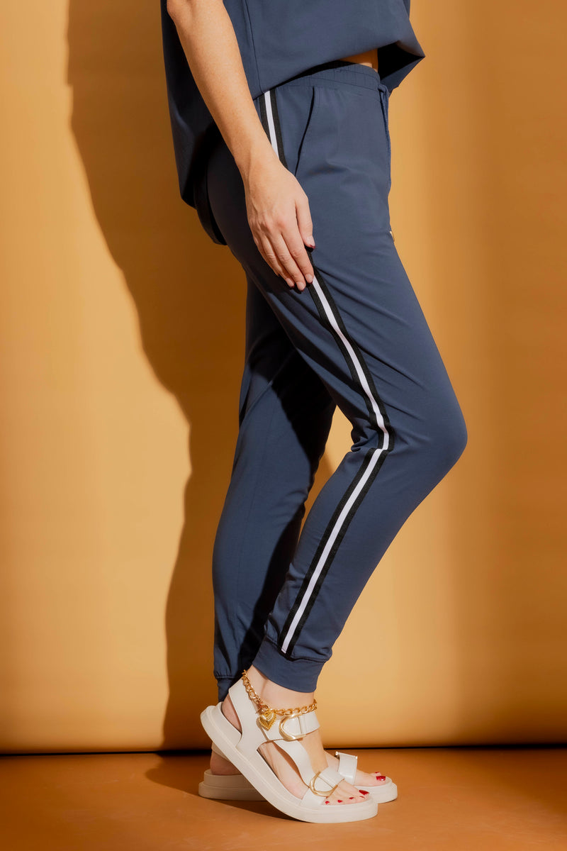 Navy Athleisure Pant