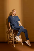 Navy Athleisure Pant