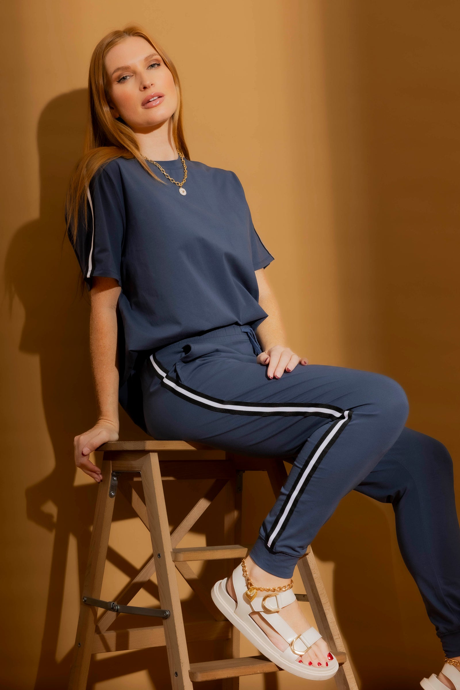 Navy Athleisure T-Shirt Navy S