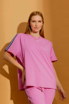 Pink Athleisure T-Shirt Pink S