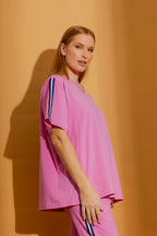 Pink Athleisure T-Shirt Pink S