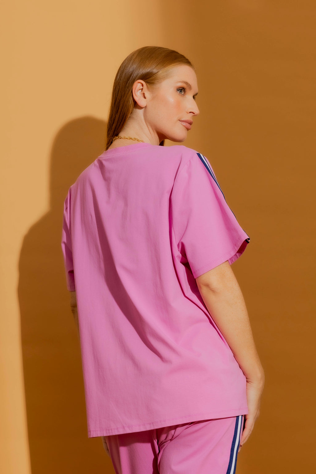 Pink Athleisure T-Shirt Pink S
