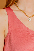 Coral Silky Bell Cami