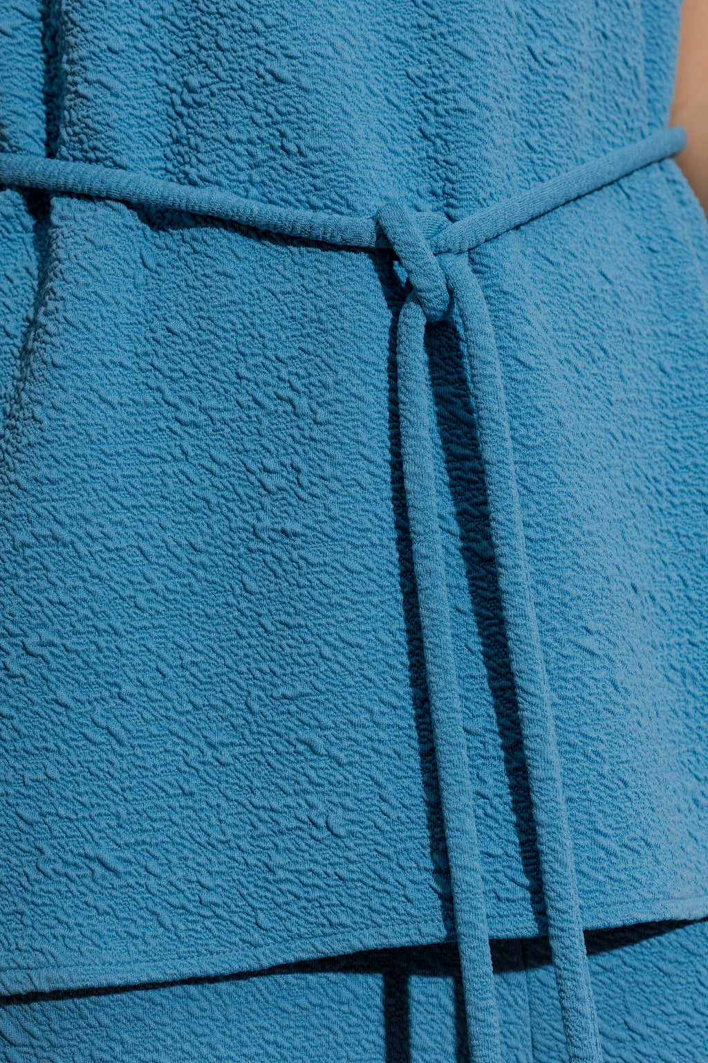 Blue Bubble Belted Tunic