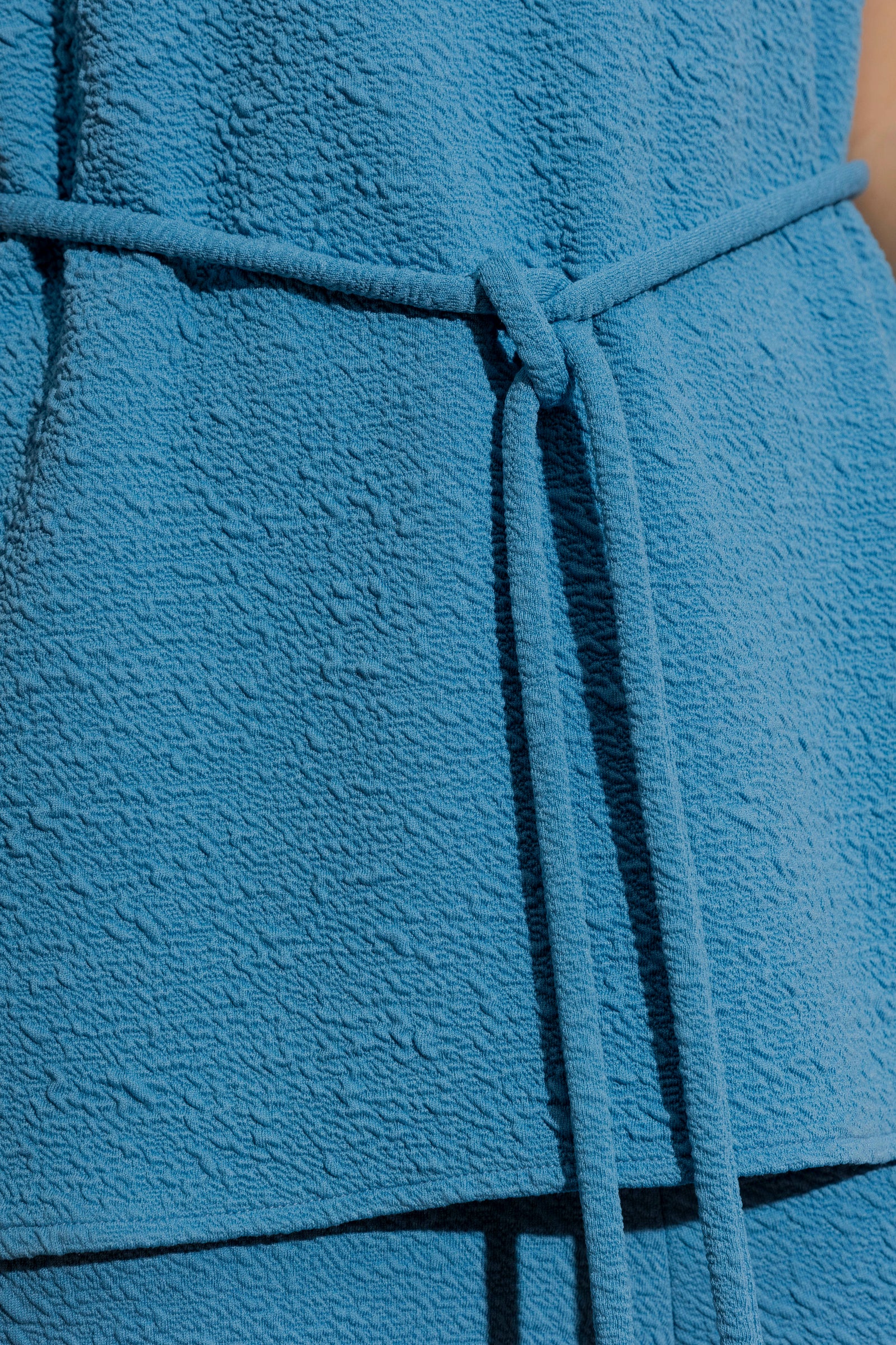 Blue Bubble Belted Tunic