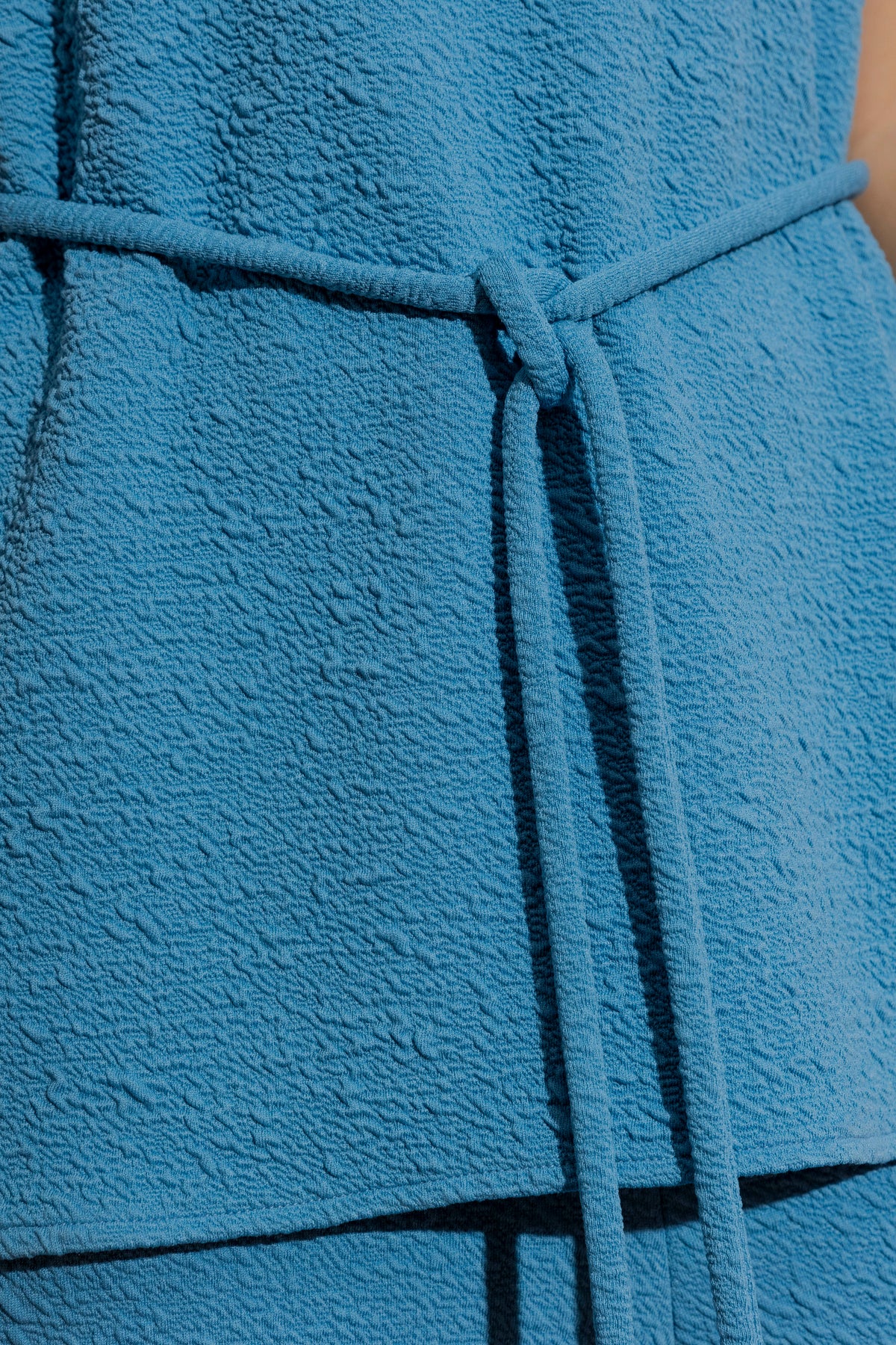 Blue Bubble Belted Tunic