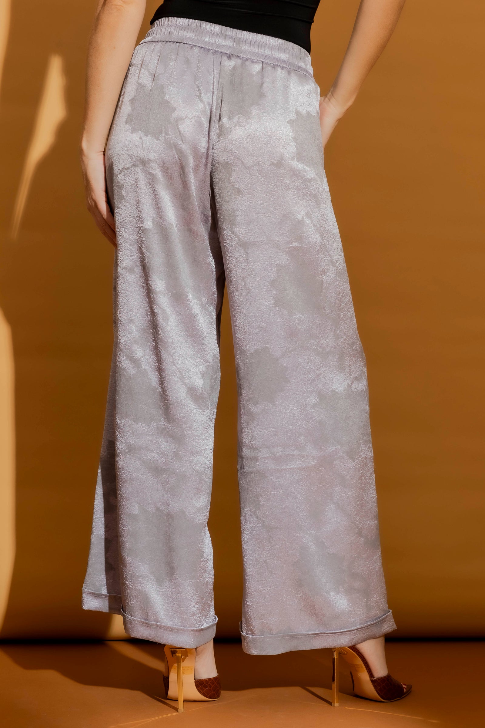 Silver Embossed Lounge Pants