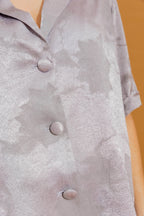 Silver Embossed Lounge Shirt