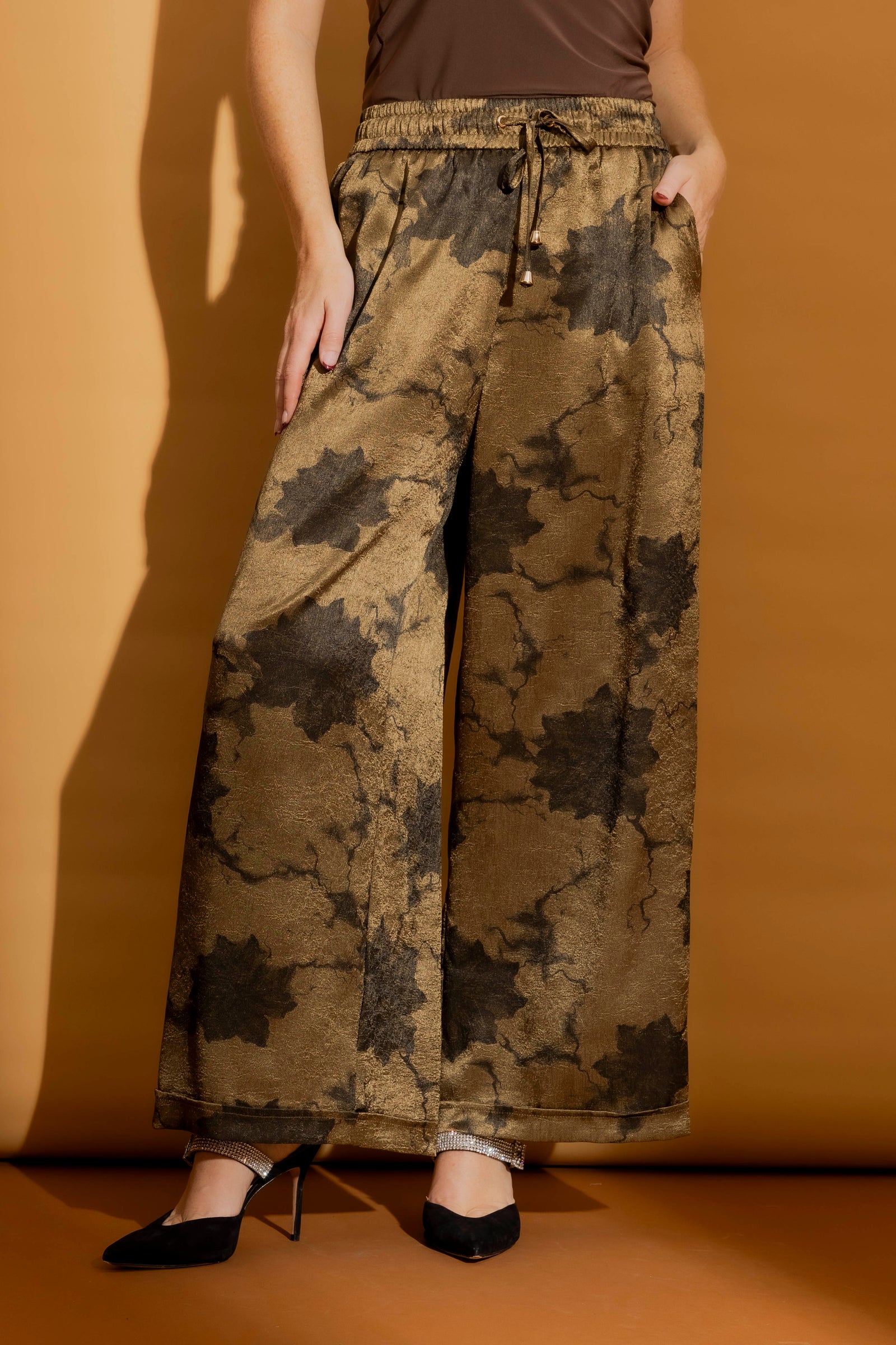 Gold Embossed Lounge Pants