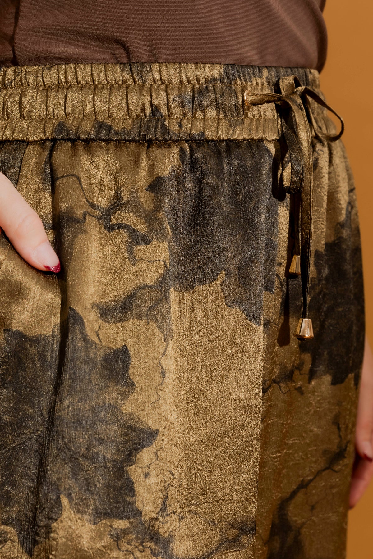 Gold Embossed Lounge Pants