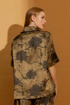 Gold Embossed Lounge Shirt